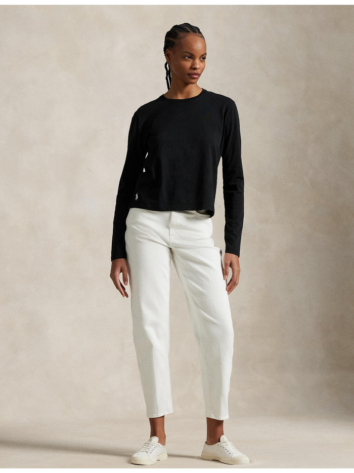 RALPH LAUREN WOMEN Curved Tapered Jeans Crocus Wash