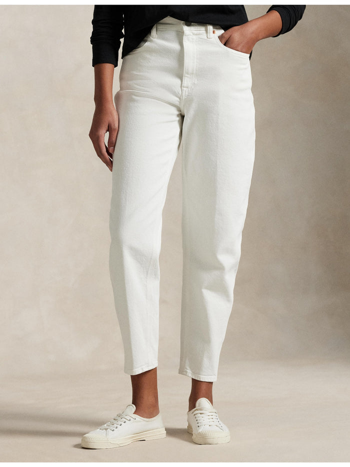 RALPH LAUREN WOMEN Curved Tapered Jeans Crocus Wash