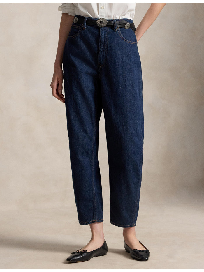 RALPH LAUREN WOMEN Curved Tapered Jeans Sunita Wash