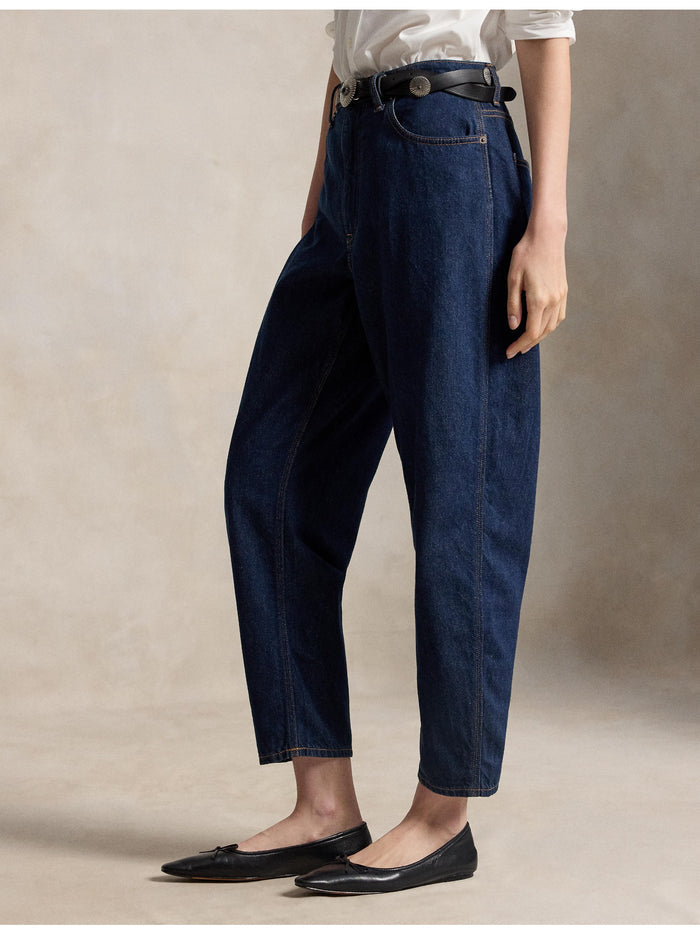 RALPH LAUREN WOMEN Curved Tapered Jeans Sunita Wash