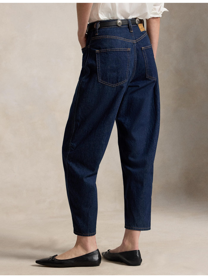 RALPH LAUREN WOMEN Curved Tapered Jeans Sunita Wash