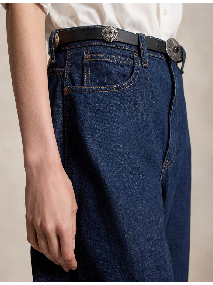 RALPH LAUREN WOMEN Curved Tapered Jeans Sunita Wash