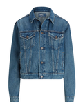 RALPH LAUREN WOMEN Denim Trucker Jacket Meuse Wash