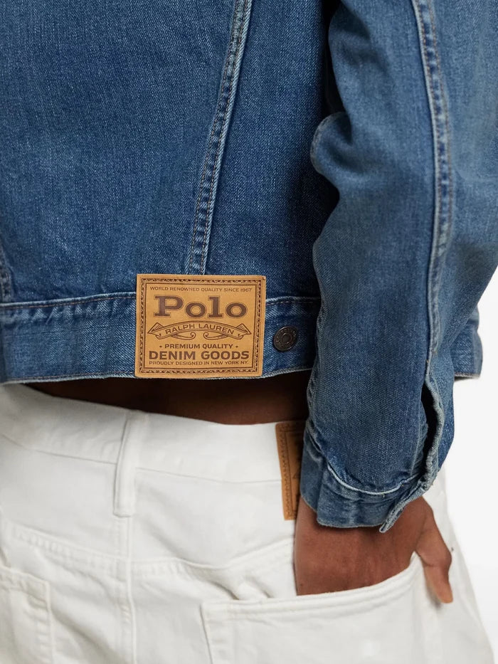 RALPH LAUREN WOMEN Denim Trucker Jacket Meuse Wash