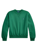 RALPH LAUREN WOMEN Fleece Crewneck Bush Green