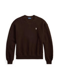 RALPH LAUREN WOMEN Fleece Crewneck Circuit Brown