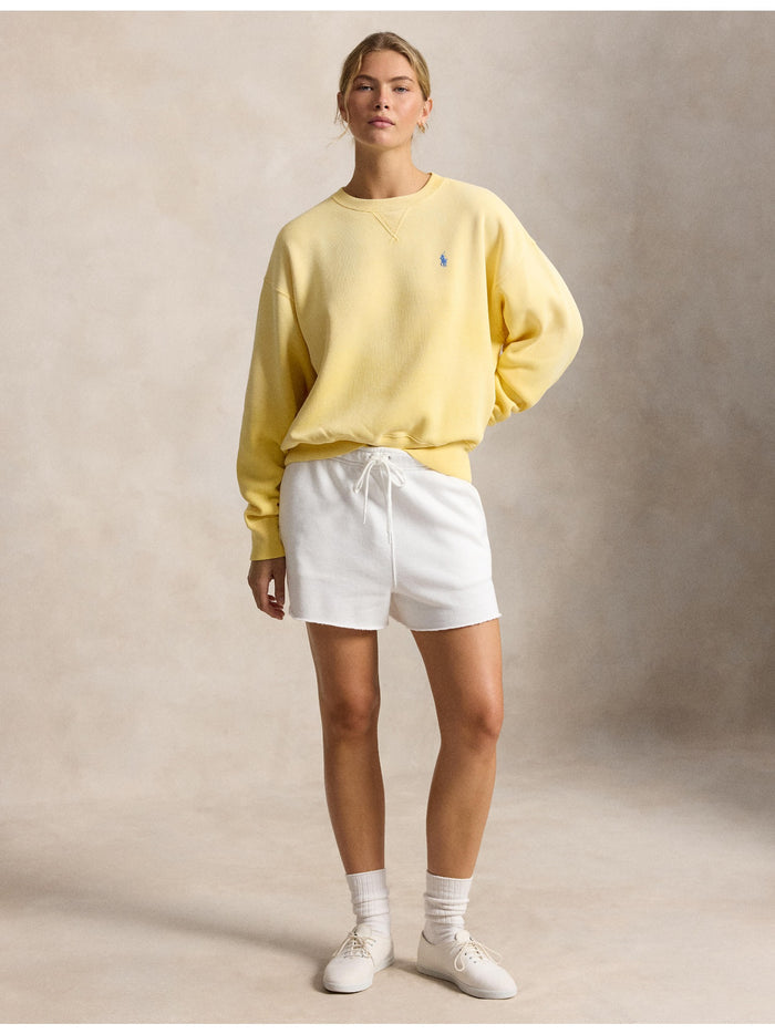 RALPH LAUREN WOMEN Fleece Crewneck Corn Yellow