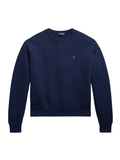 RALPH LAUREN WOMEN Fleece Crewneck Cruise Navy