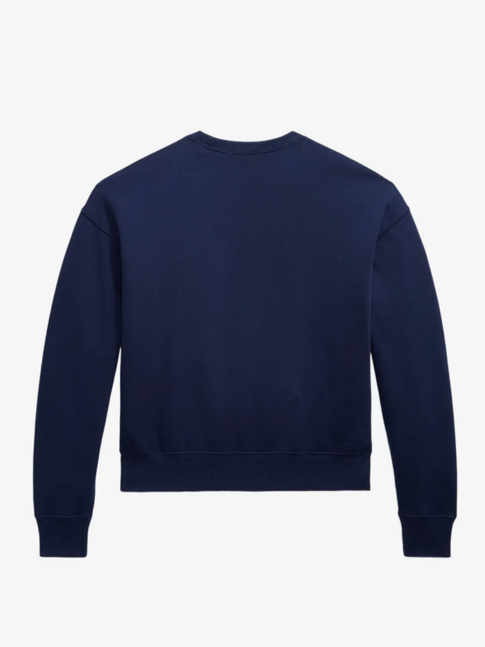 RALPH LAUREN WOMEN Fleece Crewneck Cruise Navy