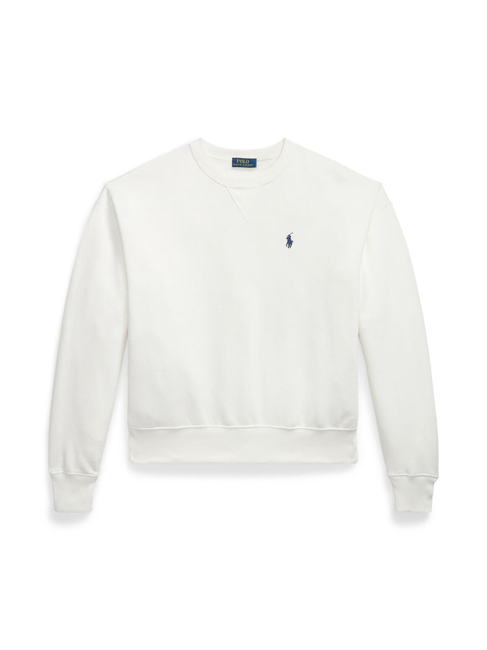 RALPH LAUREN WOMEN Fleece Crewneck White