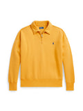 RALPH LAUREN WOMEN Fleece Quarter-Zip Radiant Gold