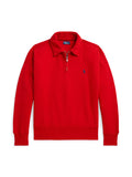RALPH LAUREN WOMEN Fleece Quarter-Zip Very Red