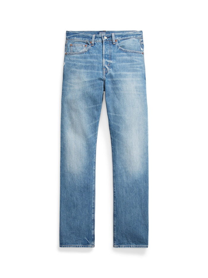 RALPH LAUREN WOMEN High-Rise Relaxed Straight Jeans Lebec Wash