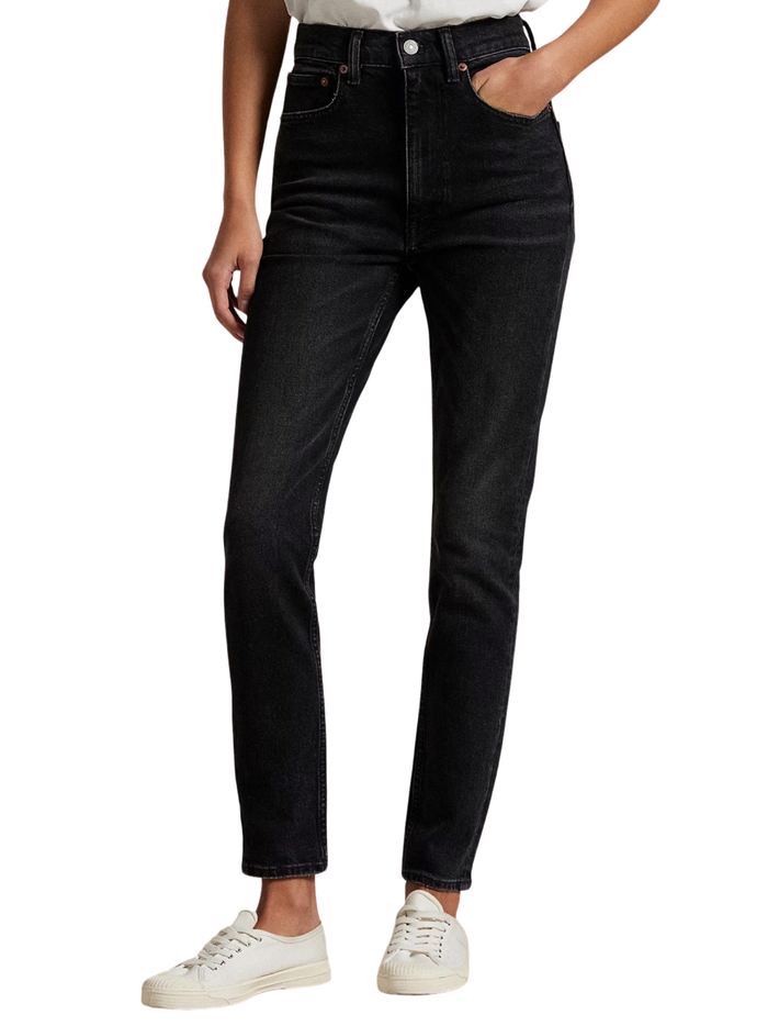 RALPH LAUREN WOMEN High Rise Super-slim Jeans Parker Wash