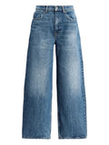 RALPH LAUREN WOMEN High-Waisted Logo Patch Jeans Blue - MAISONDEFASHION.COM