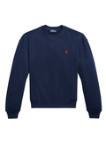 RALPH LAUREN WOMEN Lightweight Fleece Crewneck Cruise Navy