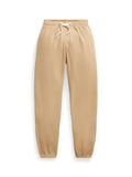 RALPH LAUREN WOMEN Lightweight Fleece Drawstring Sweatpants Classic Camel