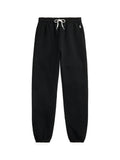 RALPH LAUREN WOMEN Lightweight Fleece Drawstring Sweatpants Polo Black