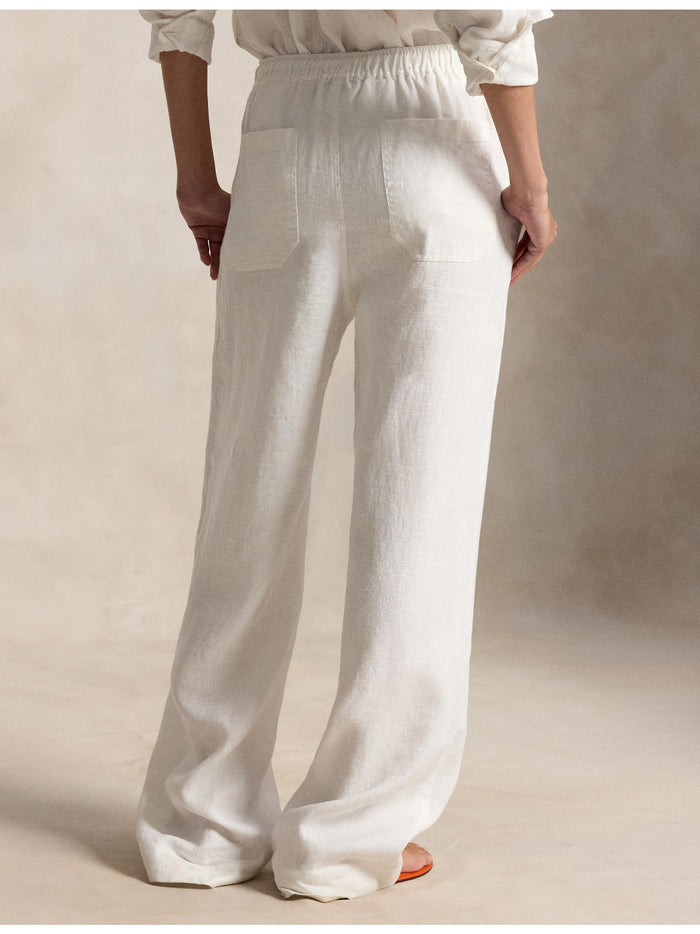 RALPH LAUREN WOMEN Linen Drawstring Pants Nevis