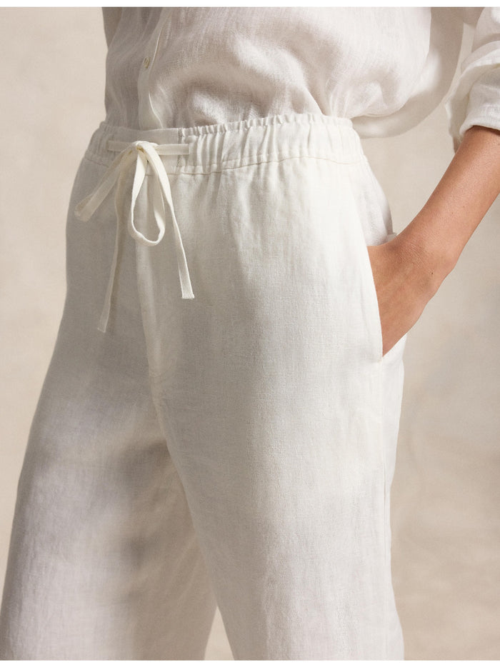 RALPH LAUREN WOMEN Linen Drawstring Pants Nevis