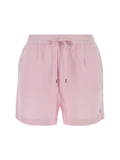 RALPH LAUREN WOMEN Linen Drawstring Shorts Carmel Pink