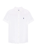 RALPH LAUREN WOMEN Linen Short-sleeve Shirt White