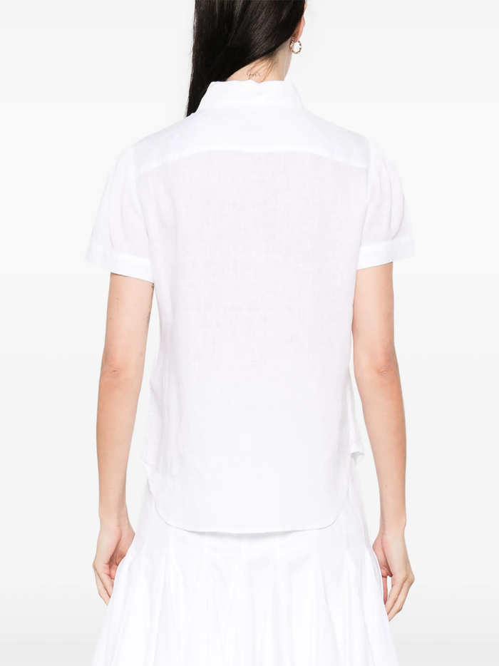 RALPH LAUREN WOMEN Linen Short-sleeve Shirt White