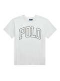 RALPH LAUREN WOMEN Logo Cotton Jersey Crewneck Tee White