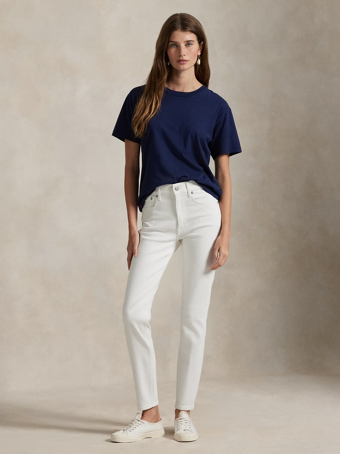 RALPH LAUREN WOMEN Mid-Rise Super-Slim Jeans Amesbury Wash - MAISONDEFASHION.COM