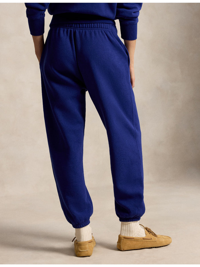 RALPH LAUREN WOMEN “P” Logo Slub Fleece Sweatpants Fall Royal