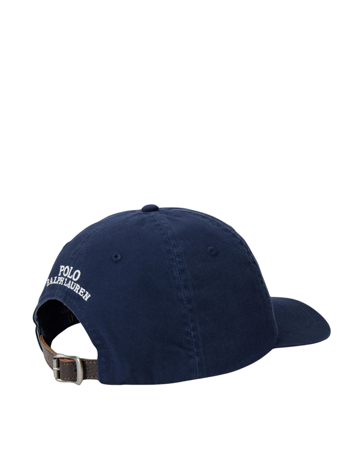 RALPH LAUREN WOMEN Polo Bear Cotton Twill Ball Cap Newport Navy