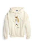 RALPH LAUREN WOMEN Polo Bear Fleece Hoodie Parchment Cream