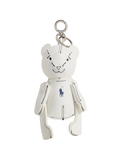 RALPH LAUREN WOMEN Polo Bear Leather Bag Charm White