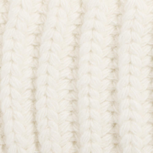 RALPH LAUREN WOMEN Polo Bear Rib Pom-Pom Beanie Cream