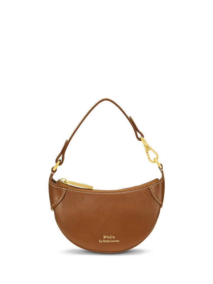 RALPH LAUREN WOMEN Polo ID Leather Card Case Cuoio
