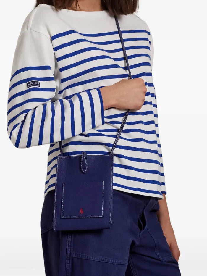RALPH LAUREN WOMEN Polo Play Leather Pocket Crossbody Ink