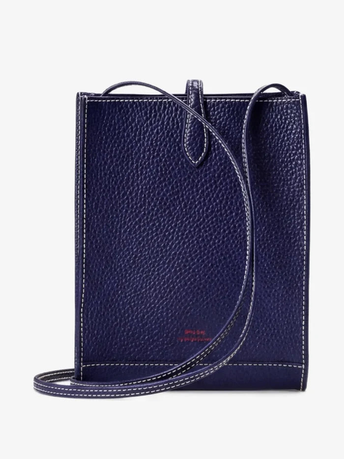 RALPH LAUREN WOMEN Polo Play Leather Pocket Crossbody Ink