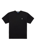 RALPH LAUREN WOMEN Relaxed Fit Cotton Jersey Tee Polo Black