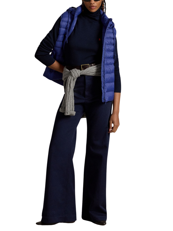 RALPH LAUREN WOMEN Water-Repellent Packable Vest Charter Blue
