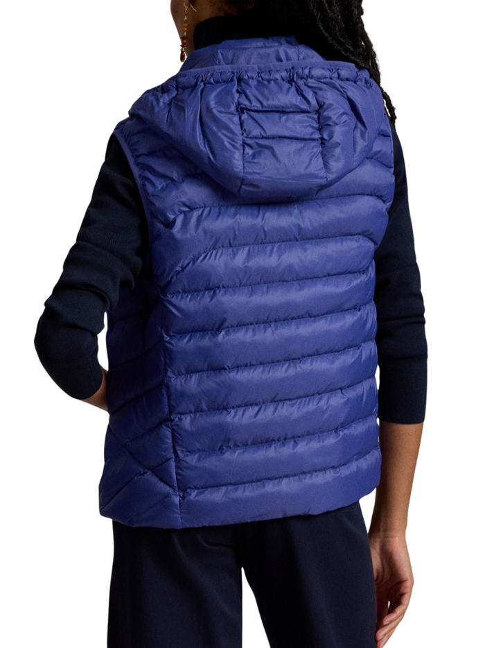 RALPH LAUREN WOMEN Water-Repellent Packable Vest Charter Blue