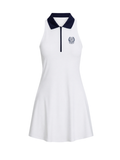 RALPH LAUREN WOMEN Wimbledon Performance Dress Ceramic White/Refined Navy - MAISONDEFASHION.COM