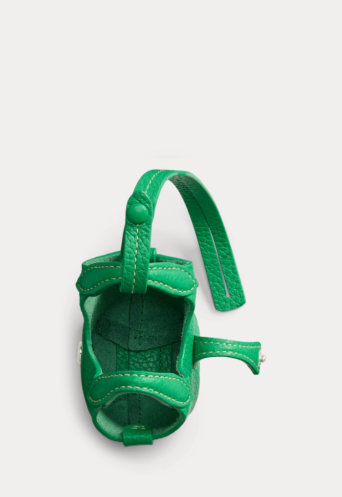 RALPH LAUREN WOMENS Leather Polo Play Bag Charm Parrot - MAISONDEFASHION.COM