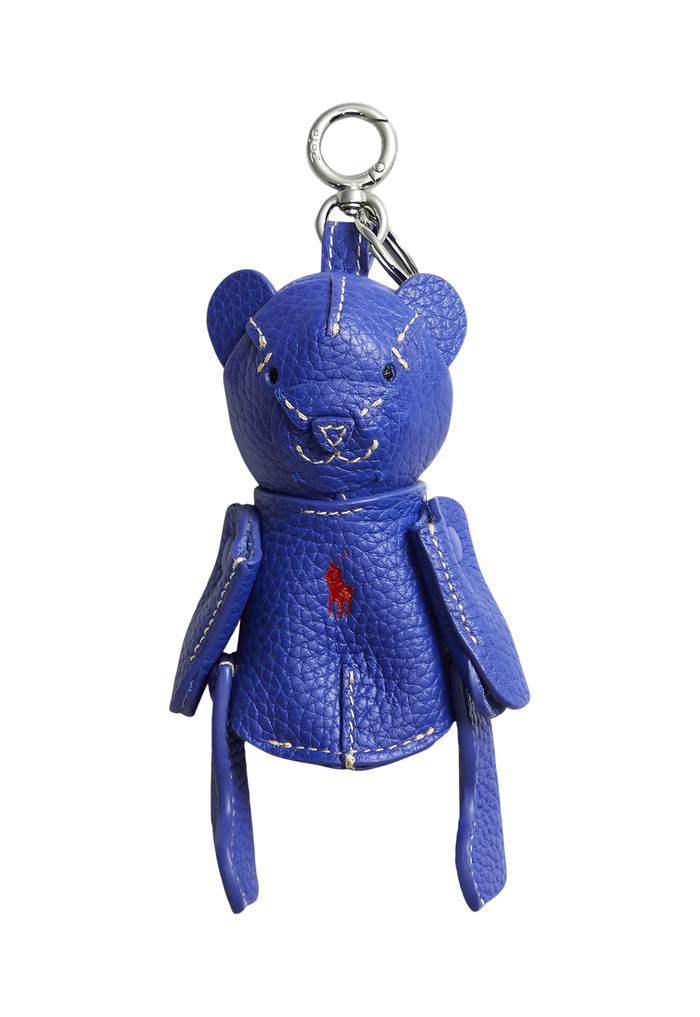 RALPH LAUREN WOMENS Polo Bear Leather Bag Charm Jellyfish - MAISONDEFASHION.COM