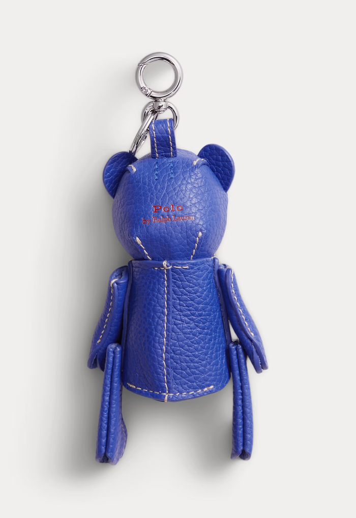 RALPH LAUREN WOMENS Polo Bear Leather Bag Charm Jellyfish - MAISONDEFASHION.COM
