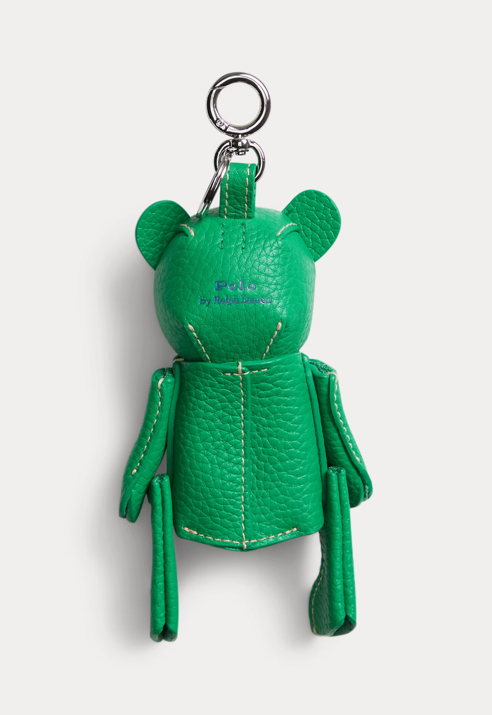 RALPH LAUREN WOMENS Polo Bear Leather Bag Charm Parrot - MAISONDEFASHION.COM