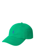 RALPH LAUREN WOMENS The Iconic Cotton Chino Ball Cap Billiard Green - MAISONDEFASHION.COM