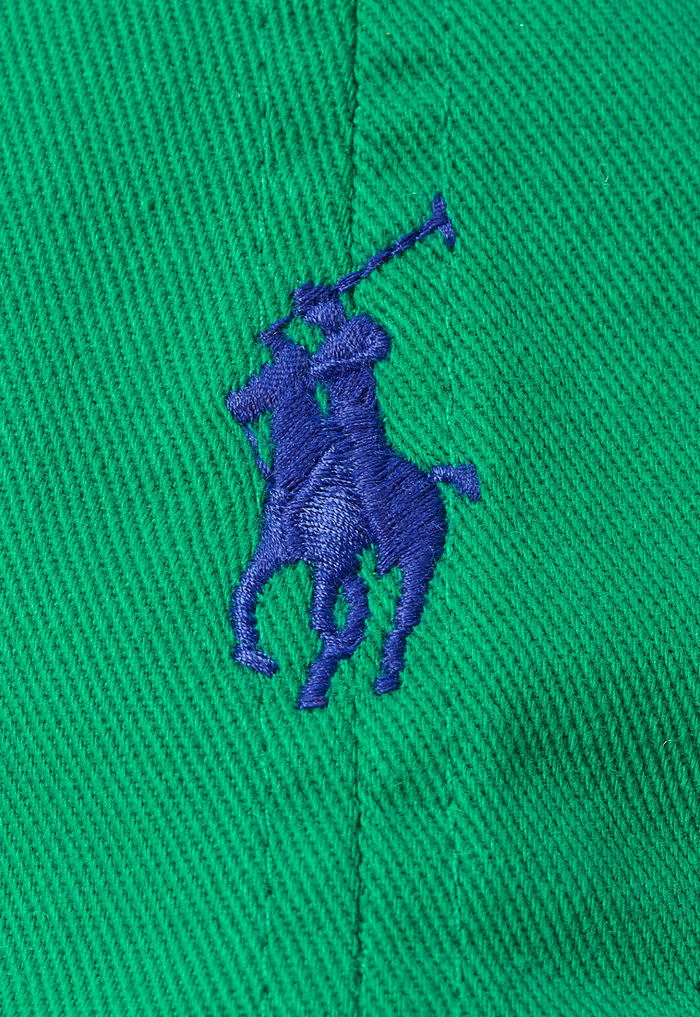 RALPH LAUREN WOMENS The Iconic Cotton Chino Ball Cap Billiard Green - MAISONDEFASHION.COM