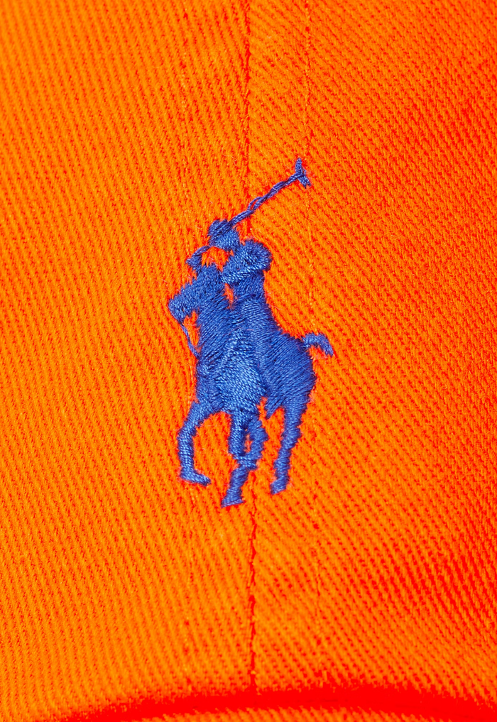 RALPH LAUREN WOMENS The Iconic Cotton Chino Ball Cap Sailing Orange - MAISONDEFASHION.COM