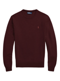 RALPH LAUREN Wool Crewneck Sweater Aged Wine Heather