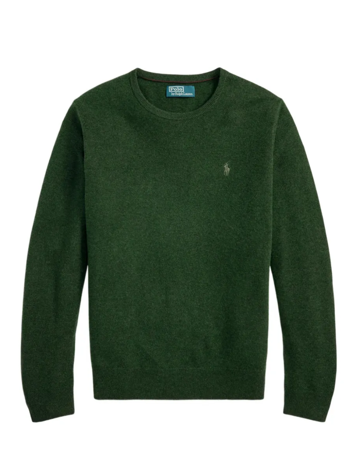 RALPH LAUREN Wool Crewneck Sweater Lodgepole Pine Heather